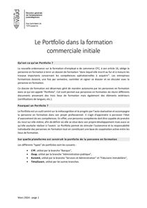 thumbnail of Portfolio Formation Commerciale Initiale